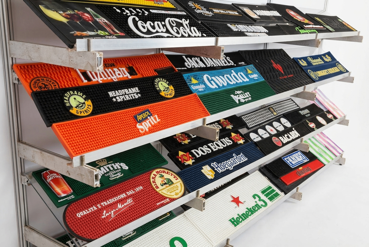 Bar runner display shelving