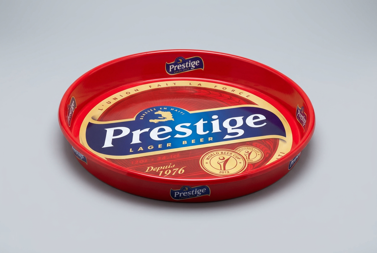 Prestige Lager red serving tray
