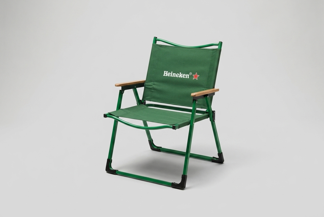 Heineken green camping chair