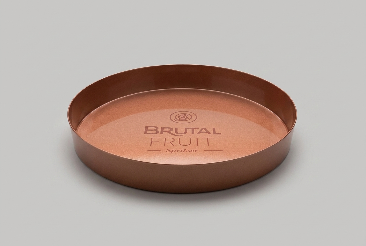 Brutal Fruit rose gold serving tray