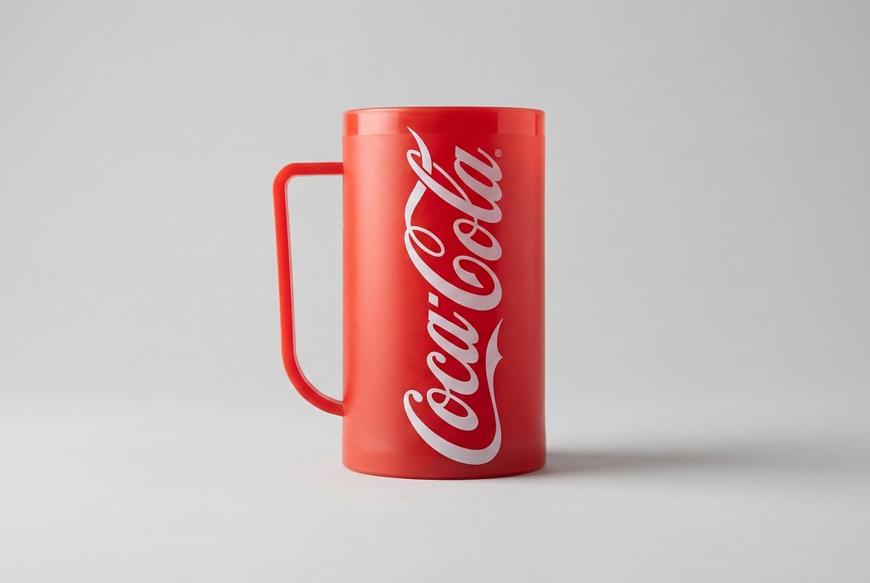 Coca-Cola red plastic mug