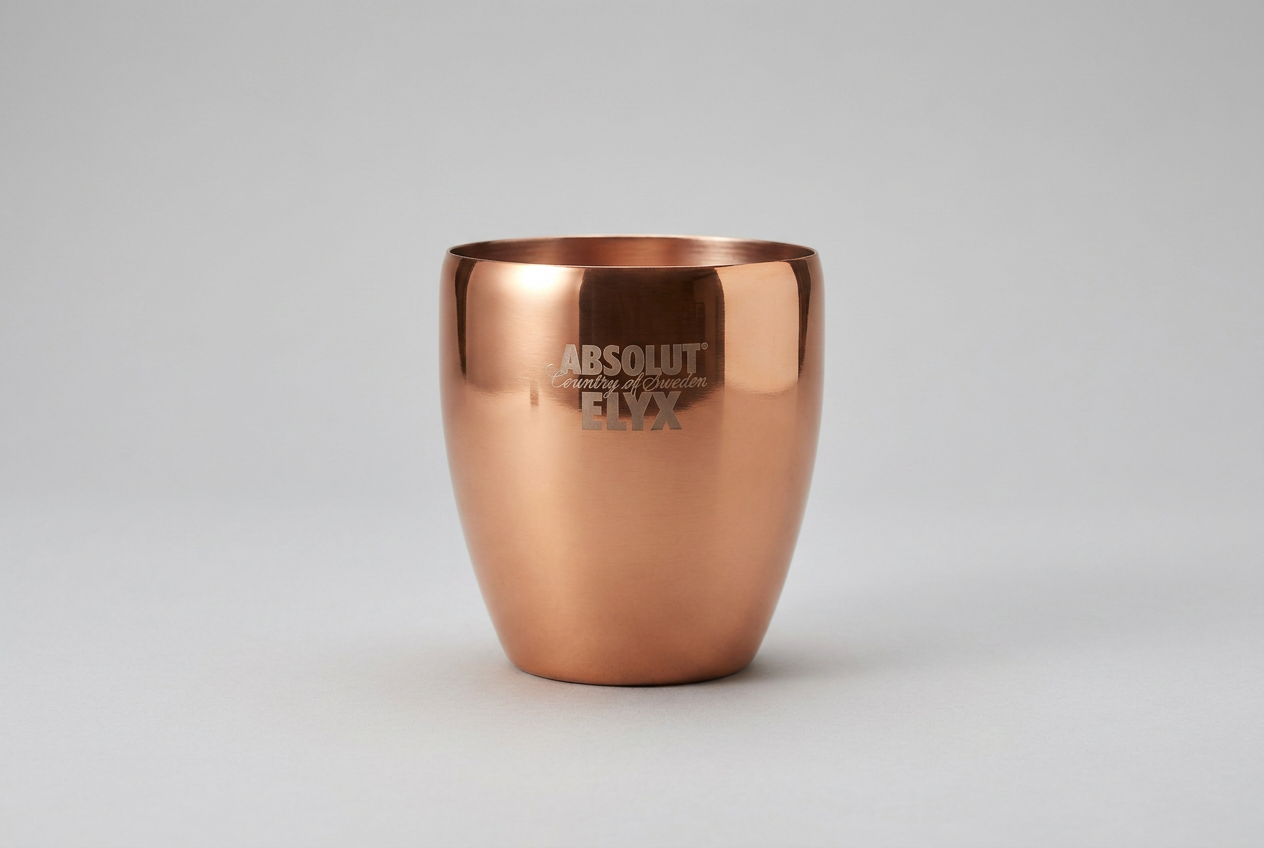 Absolut Elyx copper tumbler