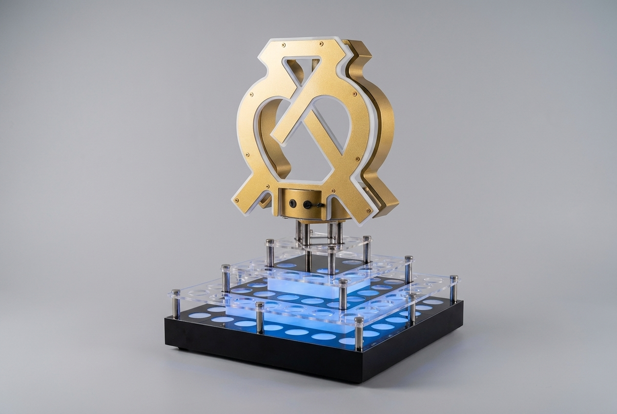 Gold logo LED bottle glorifier