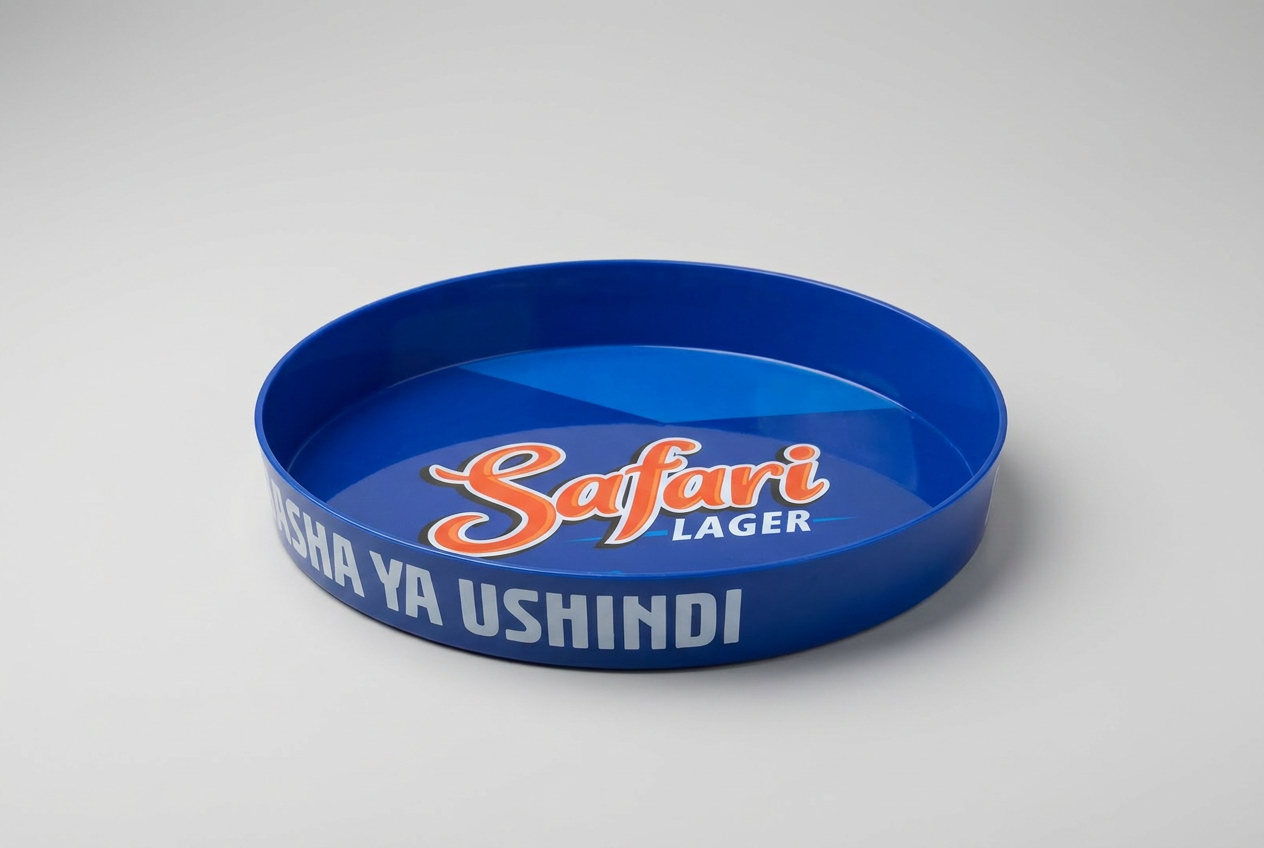 Safari Lager blue serving tray
