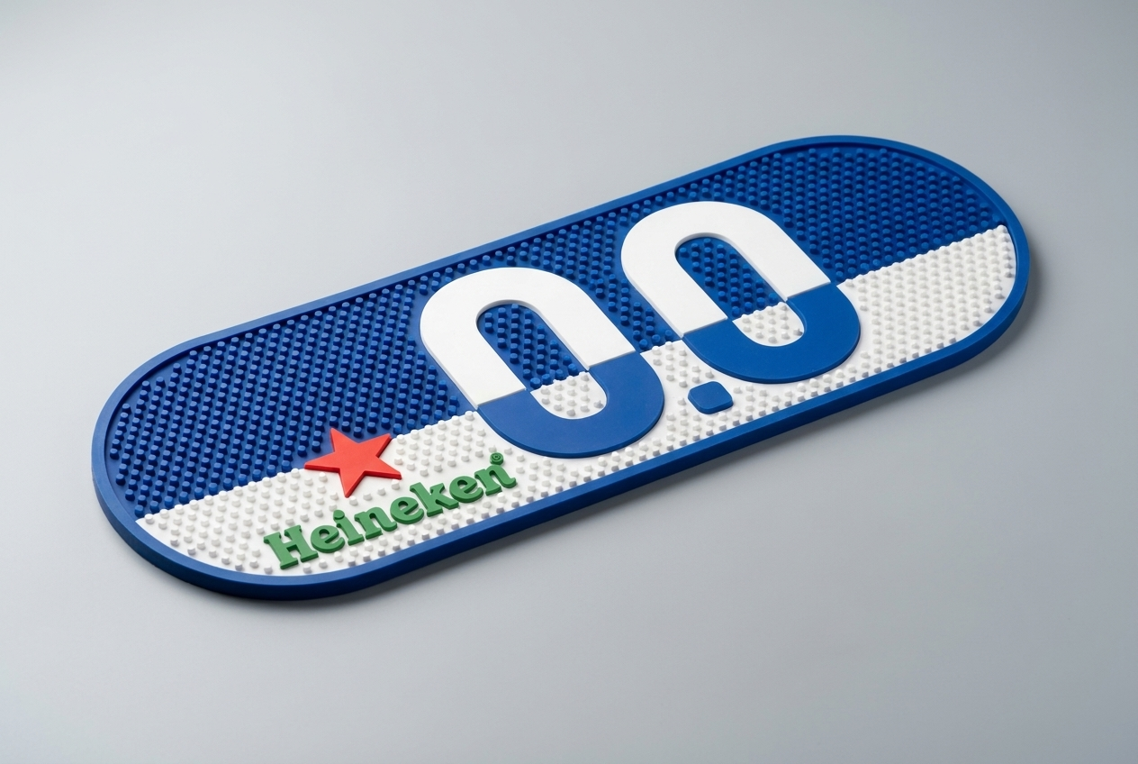 Heineken 0.0 blue bar runner