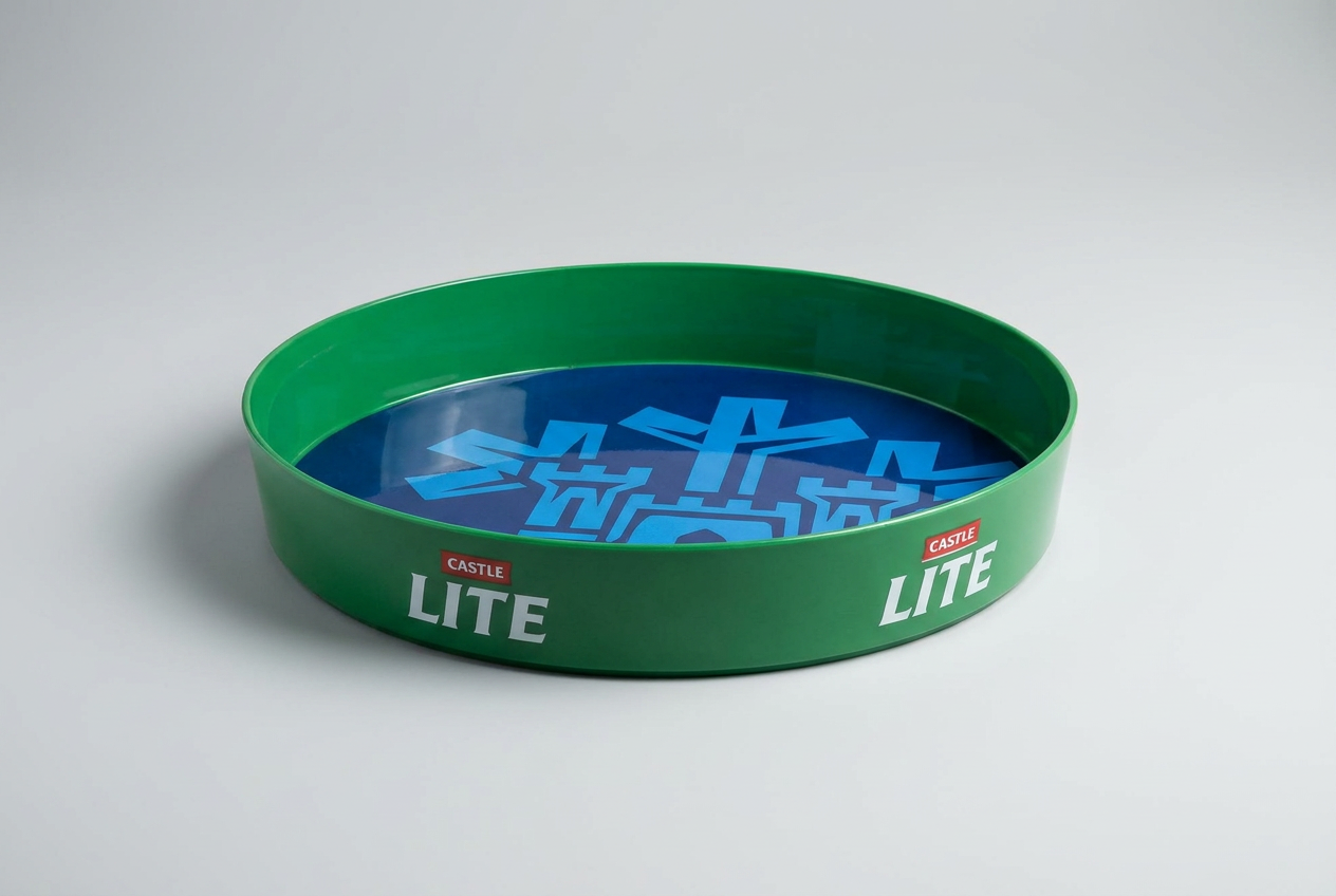 Castle Lite green serving tray