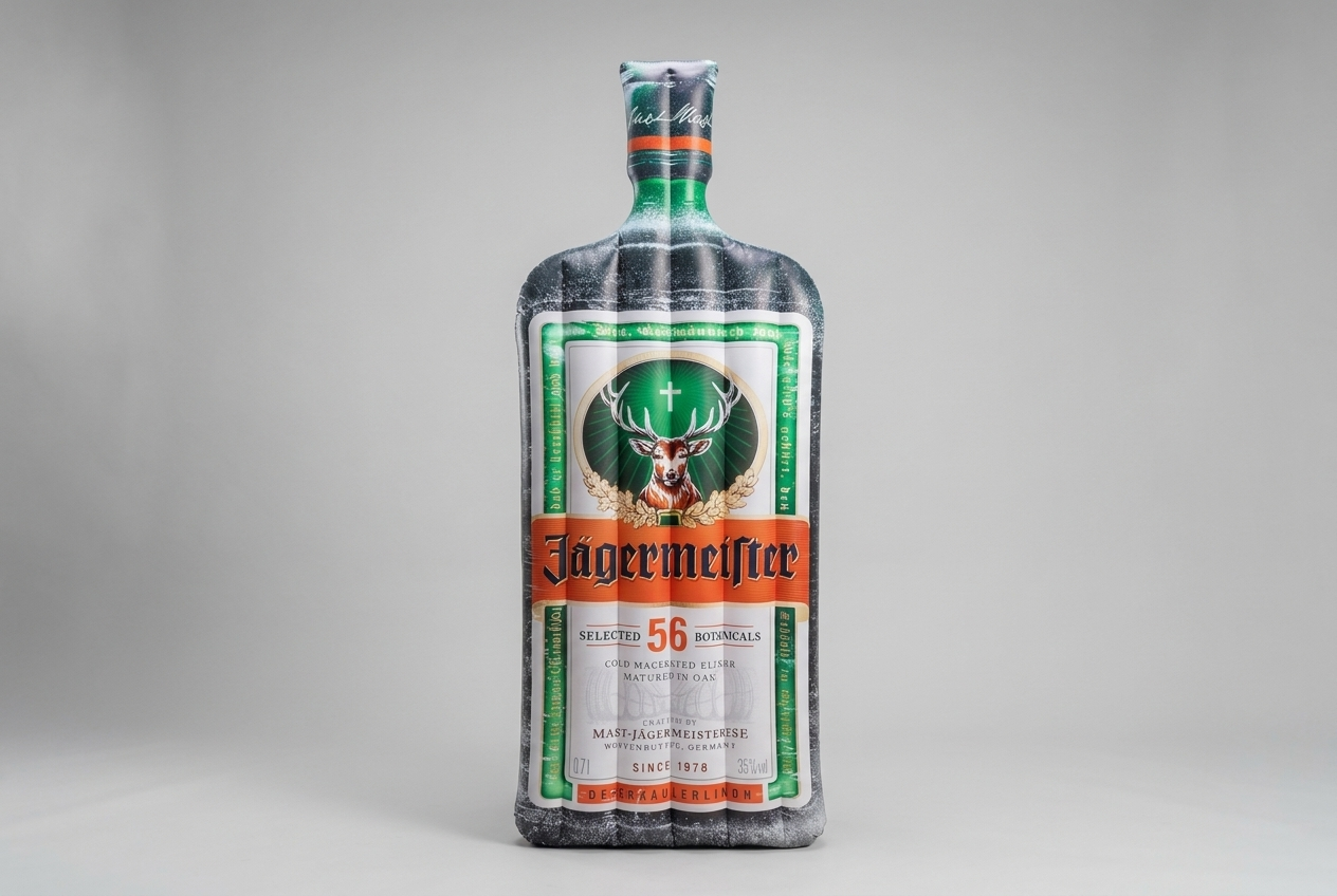 Jägermeister inflatable bottle