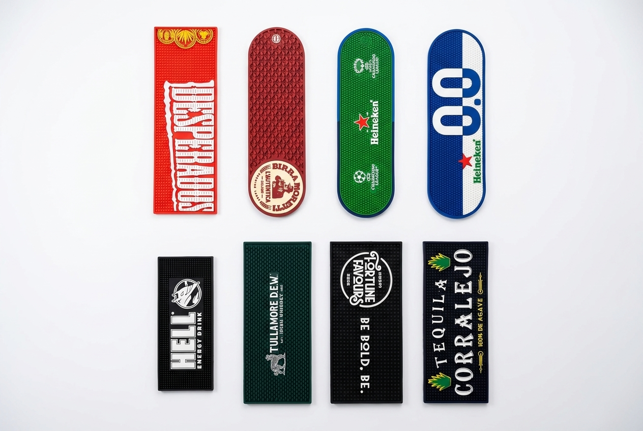 Mixed brand bar runners flatlay