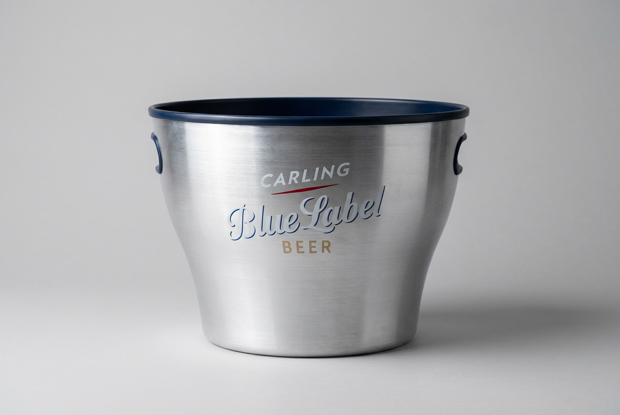 Carling Blue Label ice bucket