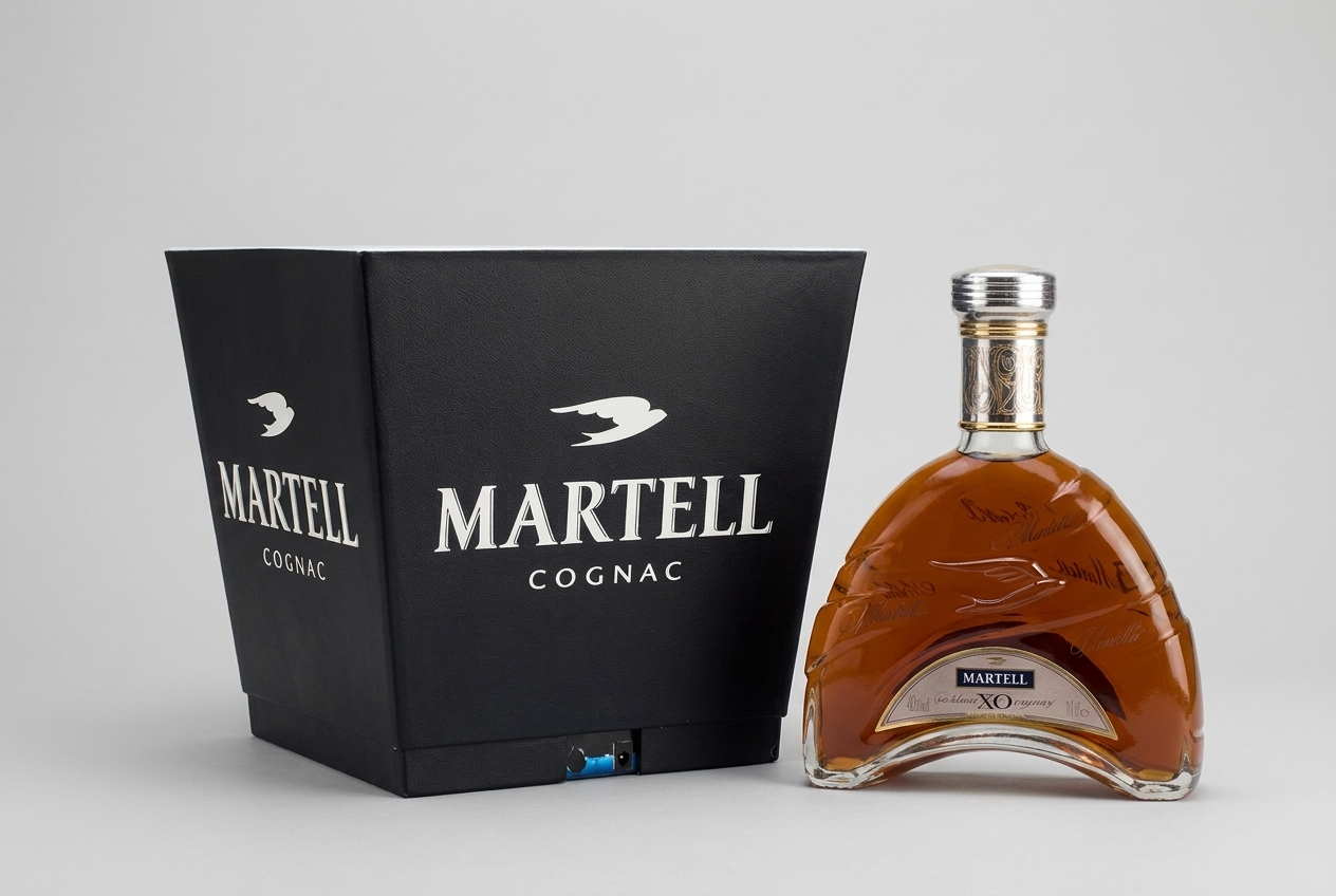 Martell cognac glorifier with bottle