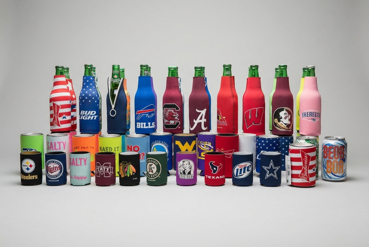 Bottle and can koozies collection