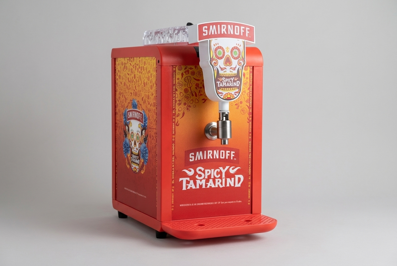 Smirnoff Spicy Tamarind drink dispenser