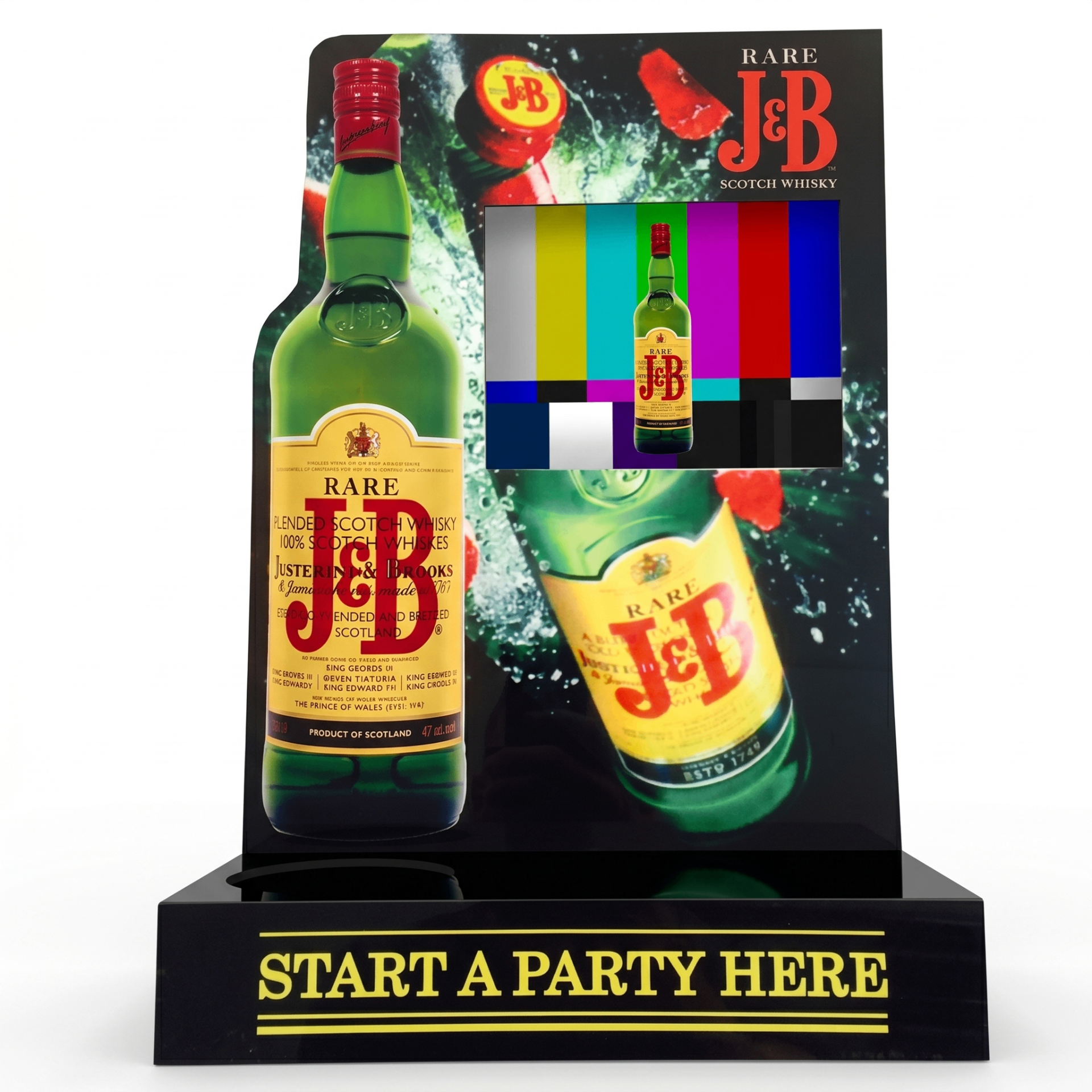 J&B Scotch LED display stand