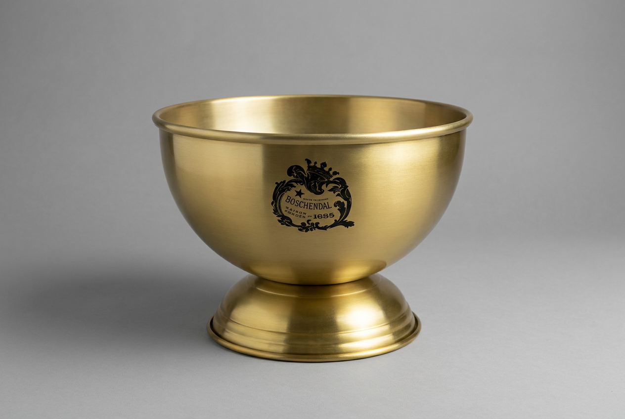 Boschendal gold pedestal punch bowl