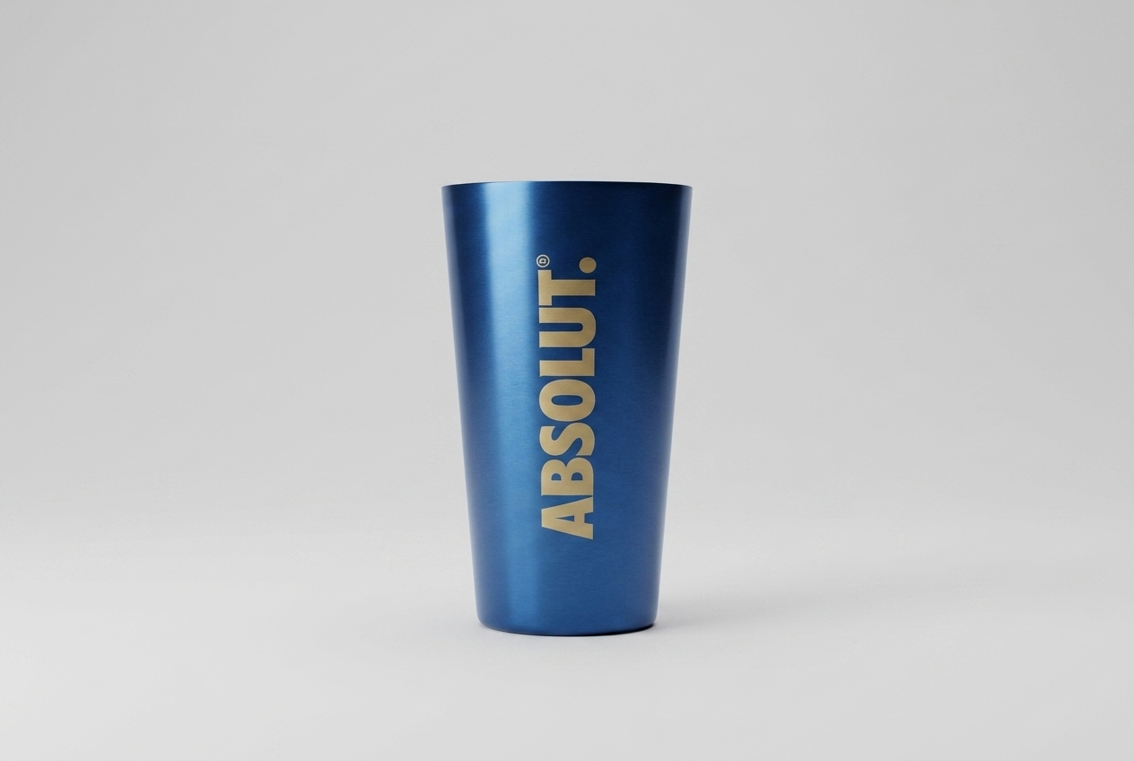 Absolut blue tumbler