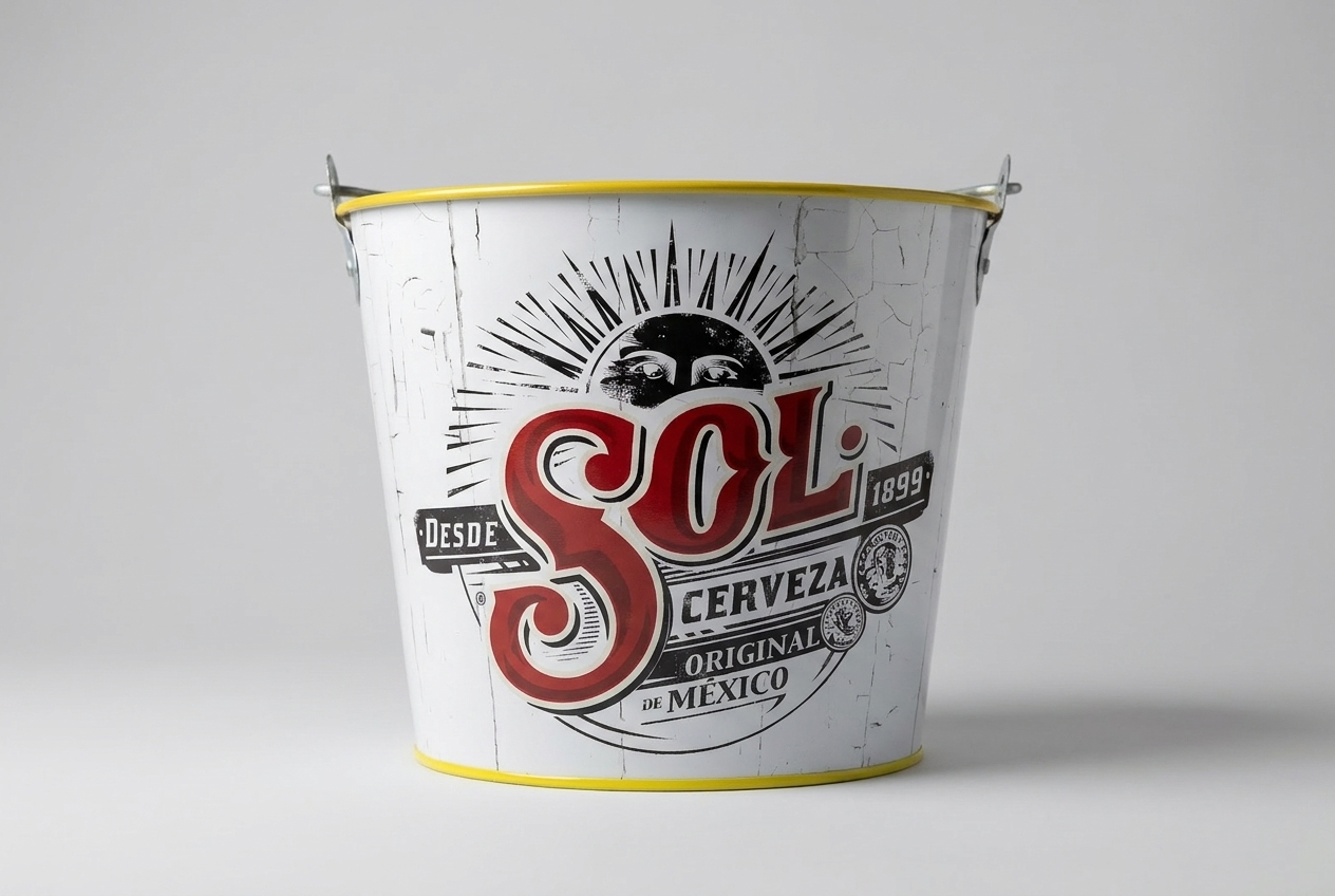 Sol white ice bucket