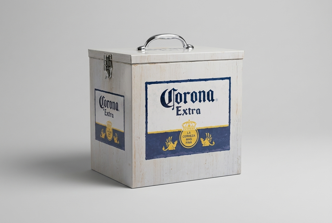Corona white cooler box