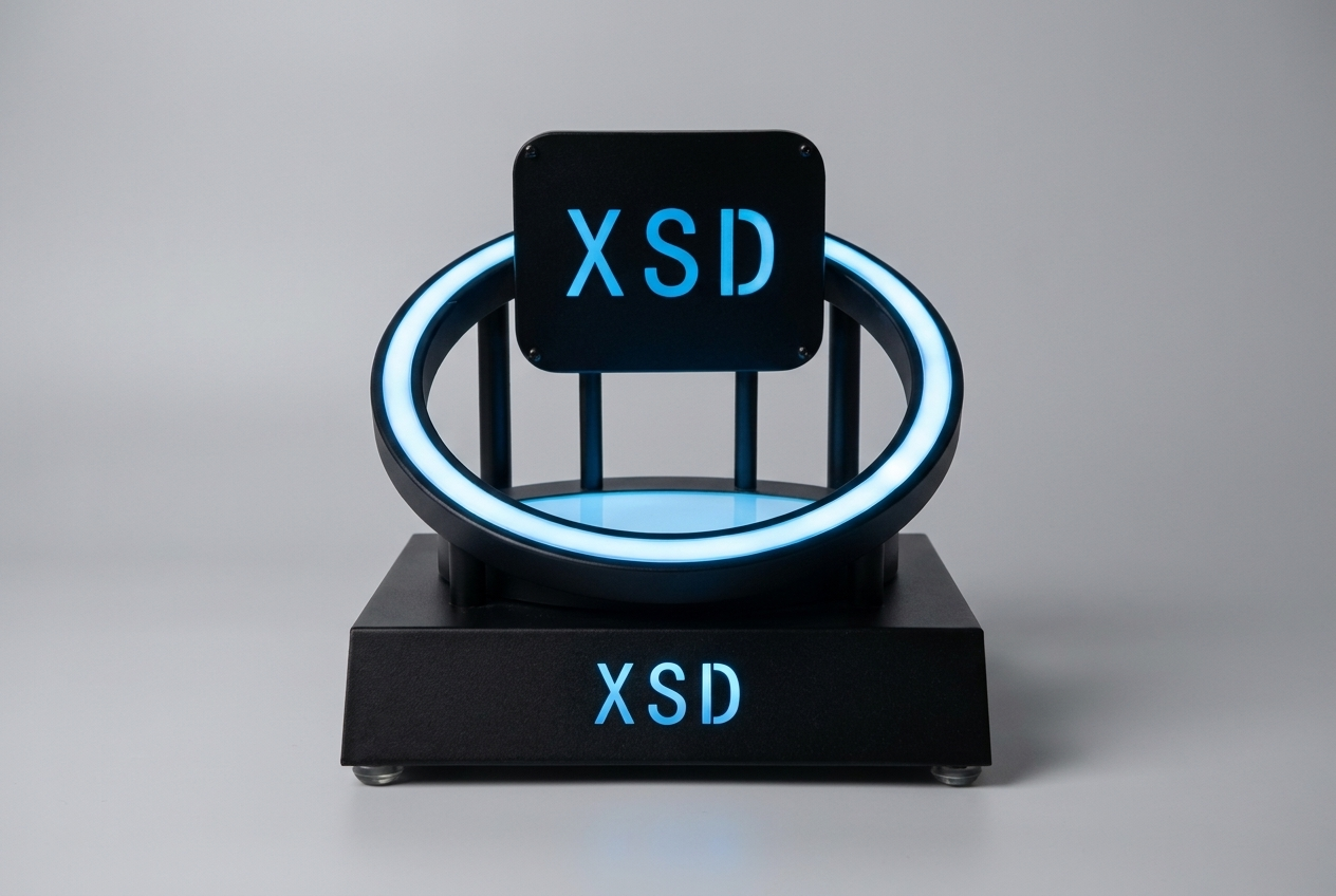 XSD blue LED ring display