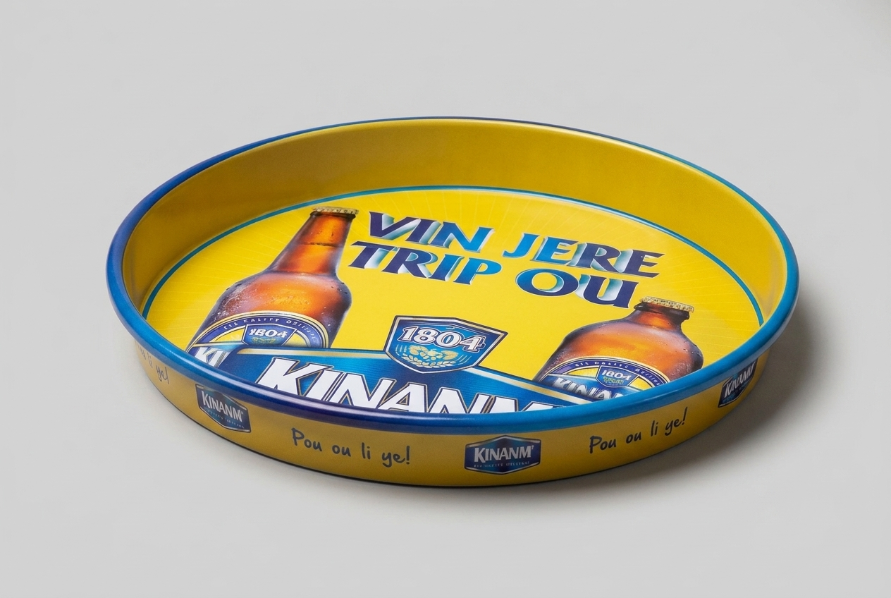 Kinaani yellow serving tray