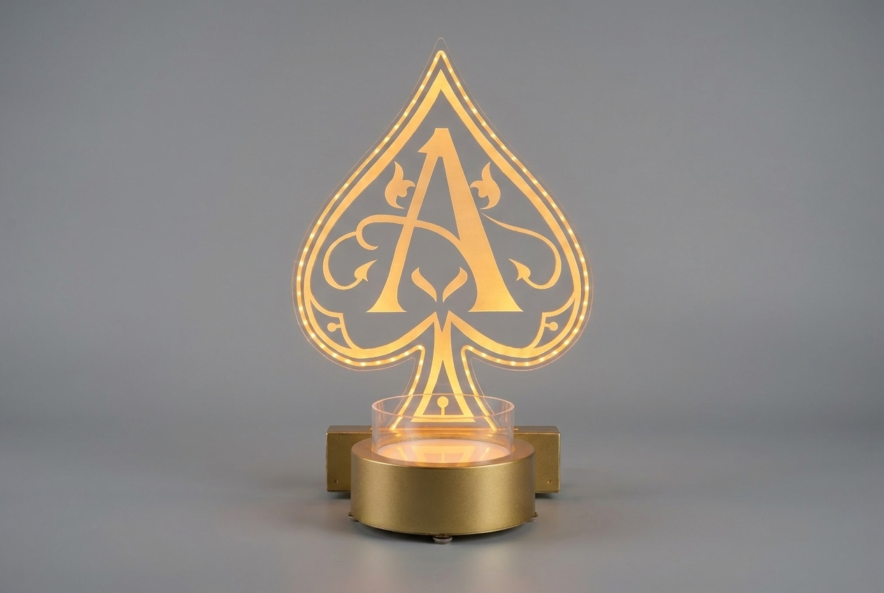 Ace of Spades LED sign